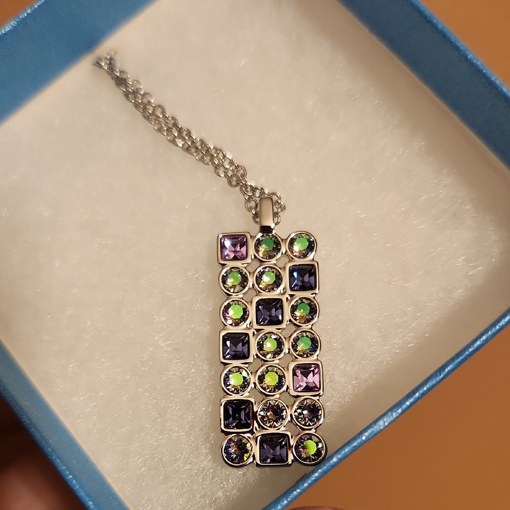 Touchstone Crystal Swarovski Morse Code Pendant